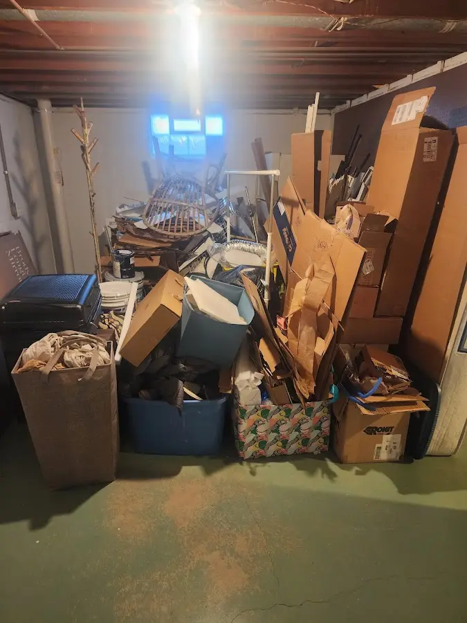 Roll-off dumpster container at job site for 8 Yard Dumpster Rental in Indiantown